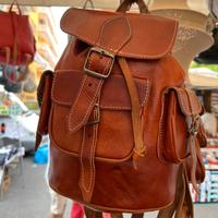 Zaino artigianale in vera pelle-fatto a mano