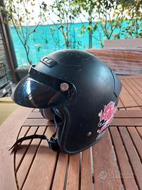 Casco jet moto bambino