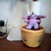 gioco vasetto pasquale con coniglietto a sorpresa,