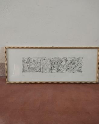 quadro panoramico di Legnago di Felice Nalin