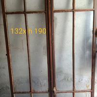 porte e finestre in legno originali anni 60 