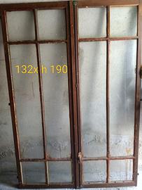 porte e finestre in legno originali anni 60 