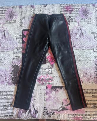 Pantaloni Monnalisa neri con strass