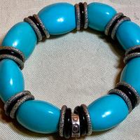 Bracciale GIODORO Con Perle Ovali Turchese Anelli