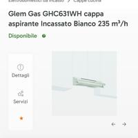 Cappa nuova bianca glem