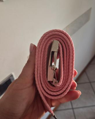Cintura du stoffa rosa regolabile 