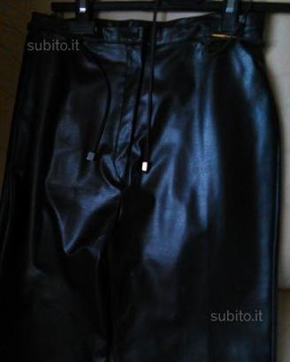 Pantaloni similpelle neri