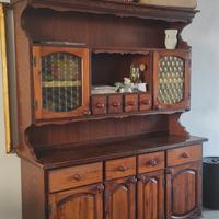 Credenza / vetrina in legno stile vintage