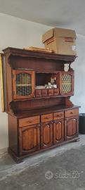 Credenza / vetrina in legno stile vintage