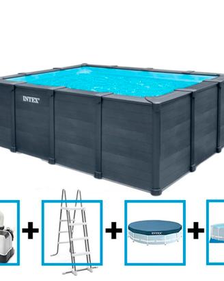 NUOVA! Piscina Intex Graphite 400x300