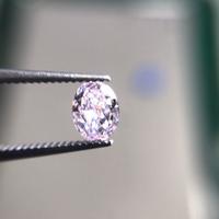 Diamante rosa porpora ovale brillante