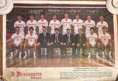 POSTER IL MESSAGGERO RAVENNA PALLAVOLO VOLLEY 1990