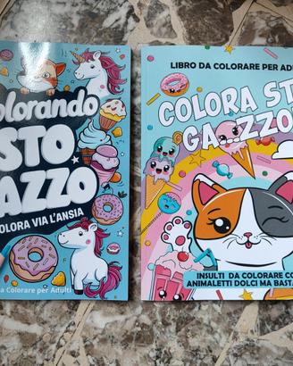2 Libri da colorare per adulti - Nuovi