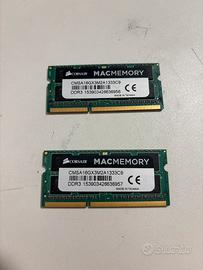 RAM DDR3 16 gb 1333 per Mac