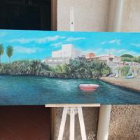 quadro santa Tecla dipinto ad olio