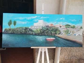 quadro santa Tecla dipinto ad olio