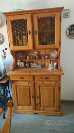 tavolo allungabile, vetrina, panca