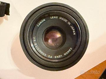 Canon Lens FD 50mm 1:1.8 S.C. obiettivo