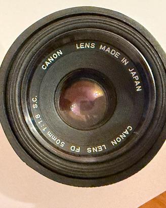 Canon Lens FD 50mm 1:1.8 S.C. obiettivo