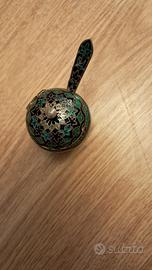Saliera argento 925 e smalto cloisonne