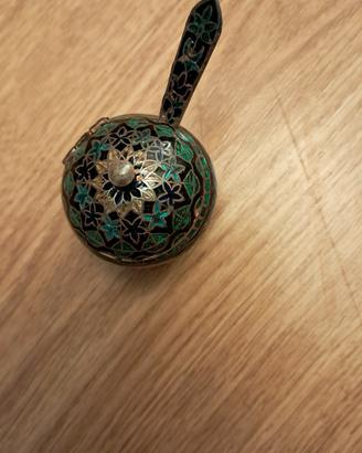 Saliera argento 925 e smalto cloisonne