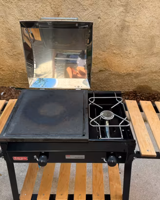 Barbecue con pietra lavica