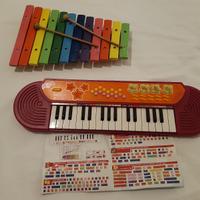 Pianola e Xilofono giocattolo