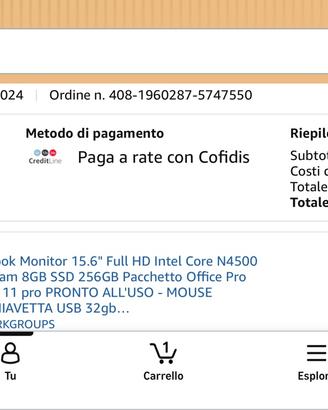 Portatile come nuovo