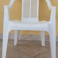 Sedie da giardino in plastica