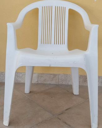 Sedie da giardino in plastica