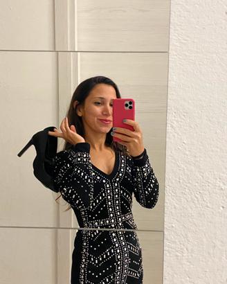 Black mini dress