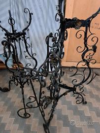 porta vasi in ferro battuto