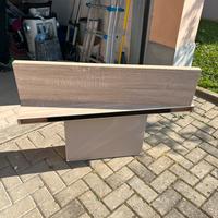 Coppia di mensole in legno colo rovere chiaro