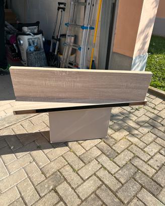 Coppia di mensole in legno color rovere chiaro