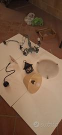 Lampadari vari + specchio + 25 lampadine