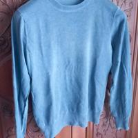 Maglione MADE Uomo Taglia M Girocollo Blu