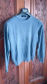 Maglione MADE Uomo Taglia M Girocollo Blu