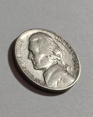 Rara moneta d'argento 5 centesimi 1945 - P