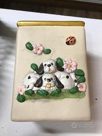 Vasi/ coprivasi piante decorati in rilievo