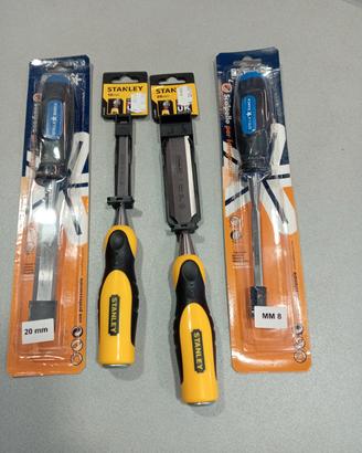 set scalpelli Stanley e stella bianca 