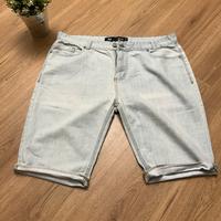 Bermuda jeans denim chiaro taglia 50