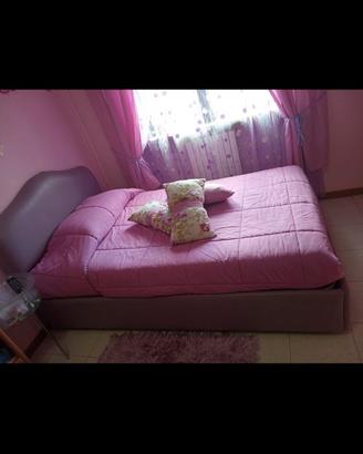 Letto in ecopelle 1 piazza e mezza