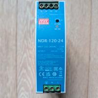 MEAN WELL NDR-120-24 120W Metallico