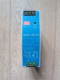 MEAN WELL NDR-120-24 120W Metallico