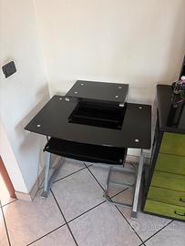 Scrivania Vetro Nero