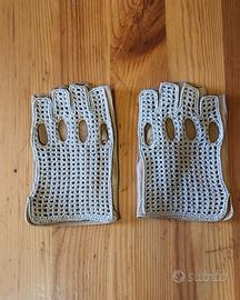 Guanti da guida anni 60/70 a mezze dita da donna