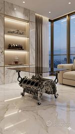 Tavolino con Motore V8 jaguar