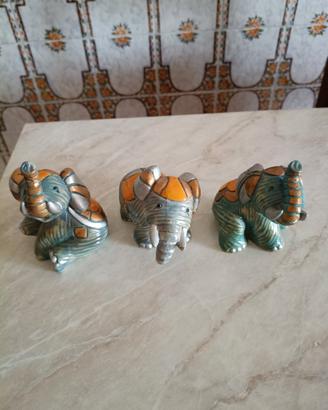 Statuette elefanti