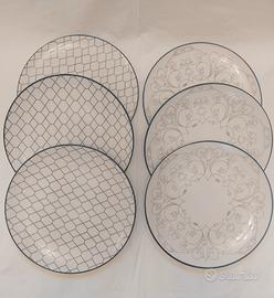 Set di 6 piatti TOGNANA linea ZAFFERANO 