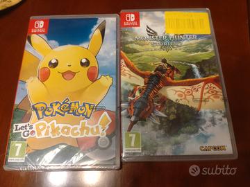 Pokemon let's go Pikachu e monsters Hunter storie2